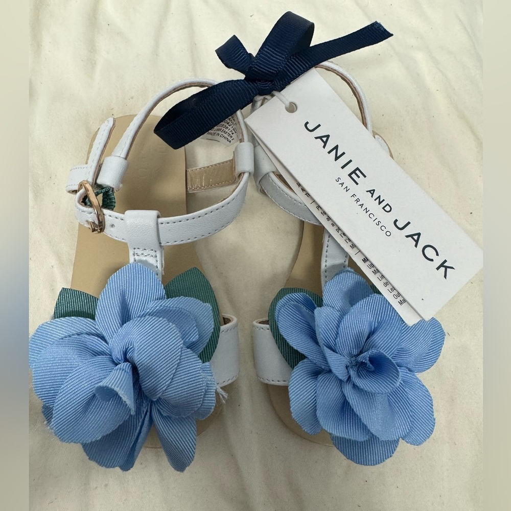 NWT Janie and jack floral sandal